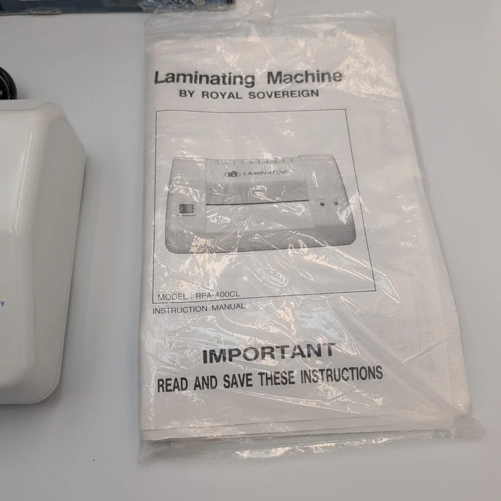 Laminating Machine RPA-400CL 1993 Protects & Preserves w/ Sheets - Laminator Vtg